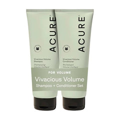 Acure Vivacious Volume Shampoo bottle showing lightweight lift for fine hair