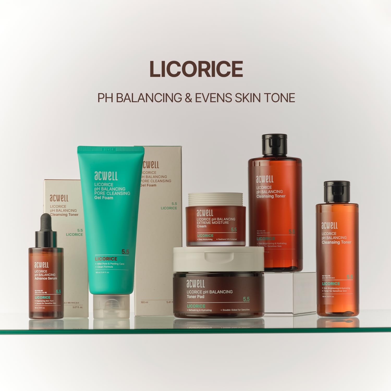 ACWELL Licorice Toner moisturized skin glow after application.