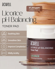 ACWELL Licorice Toner Pad vegan cotton pad highlighting soft texture.
