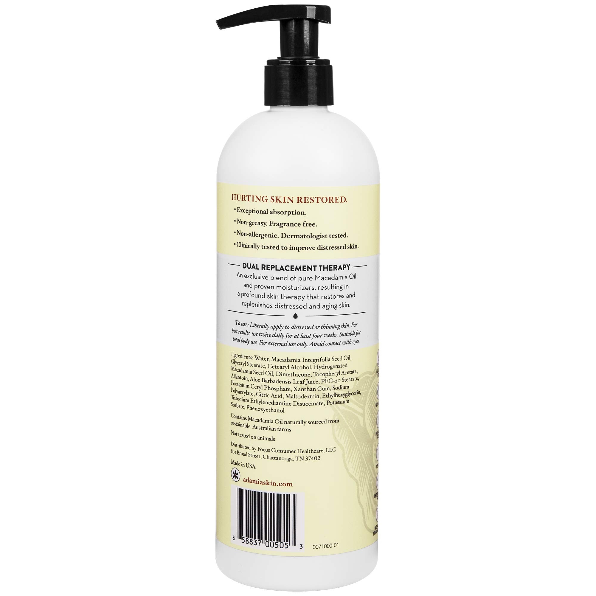 16-ounce Adamia bottle ready for home use.