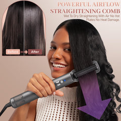 AdamPark 6-in-1 air styling system with right curl iron delivers voluminous curls.