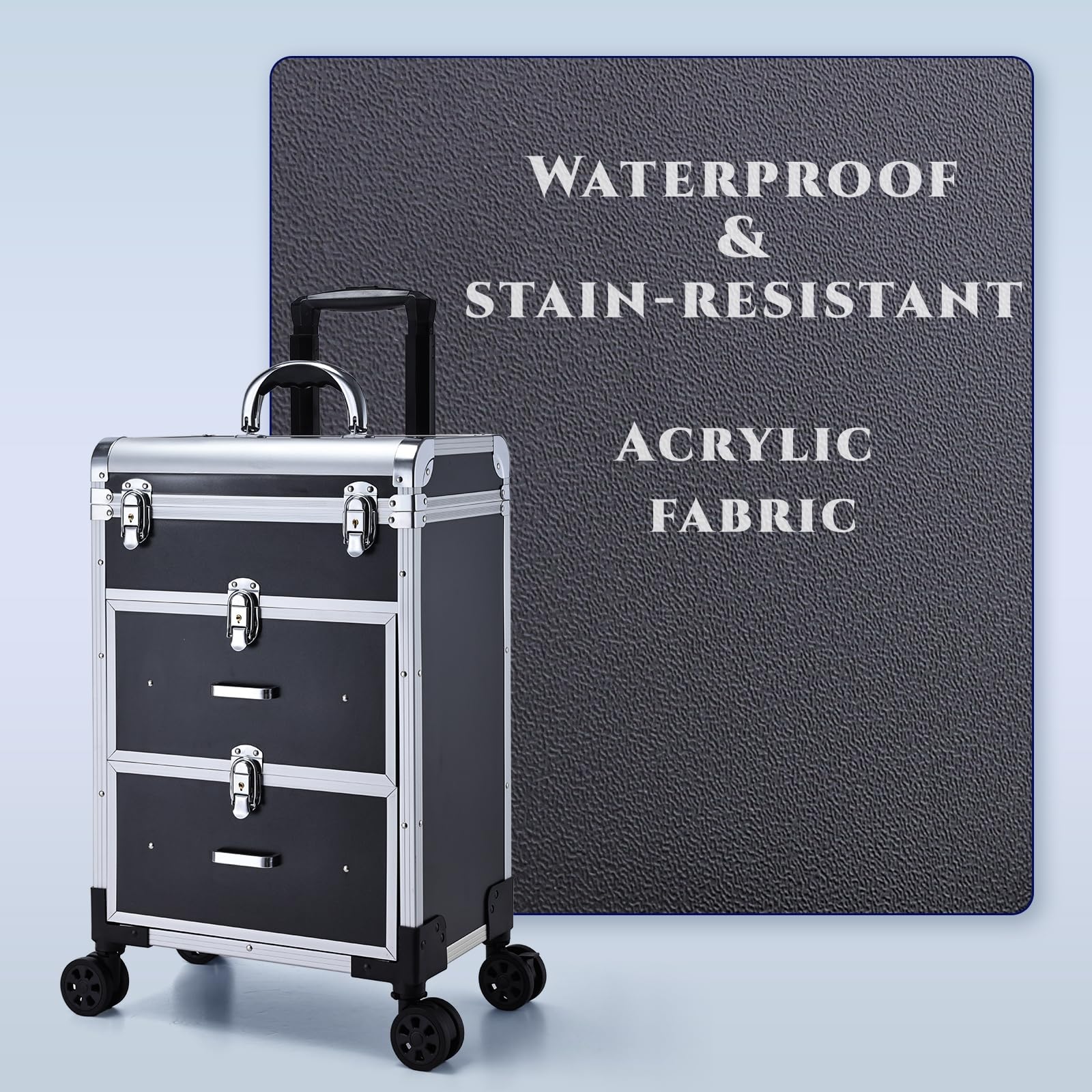 Adazzo compact travel-friendly trolley that helps keep gear organized on holidays.