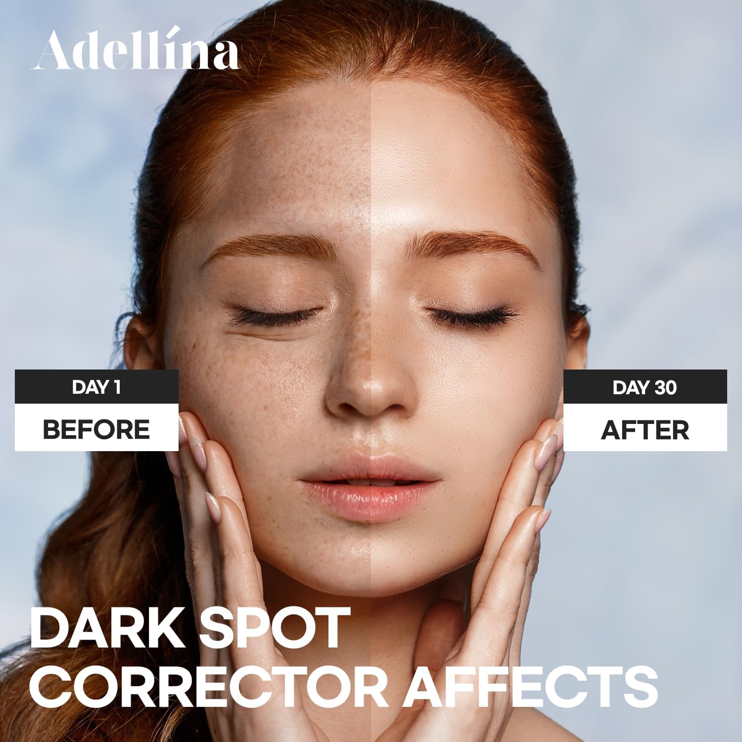 Adellina Dark Spot Remover texture closeup highlights a lightweight, non-greasy consistency