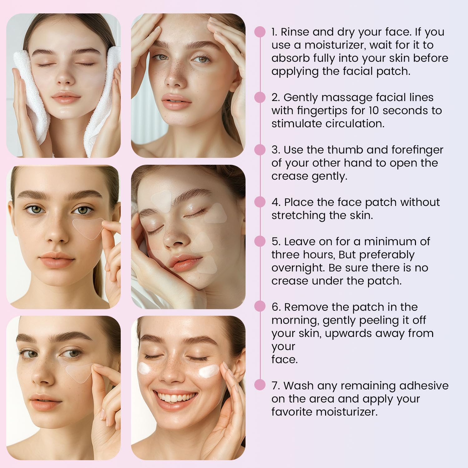 Adellina toner and moisturizer prep before patch application