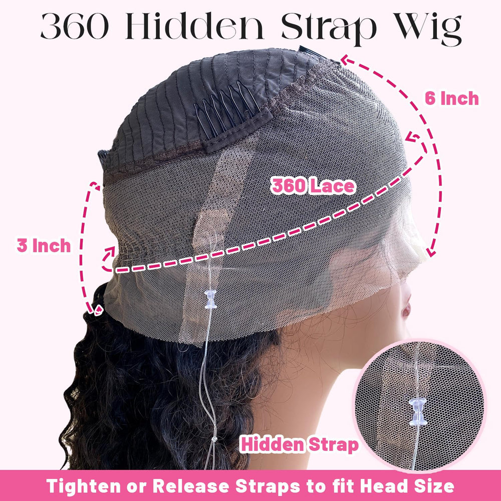 ADESORAES water wave wig shows defined curls for effortless styling