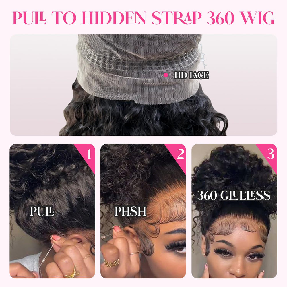 ADESORAES hidden stripe wig enables quick installs with seamless appearance