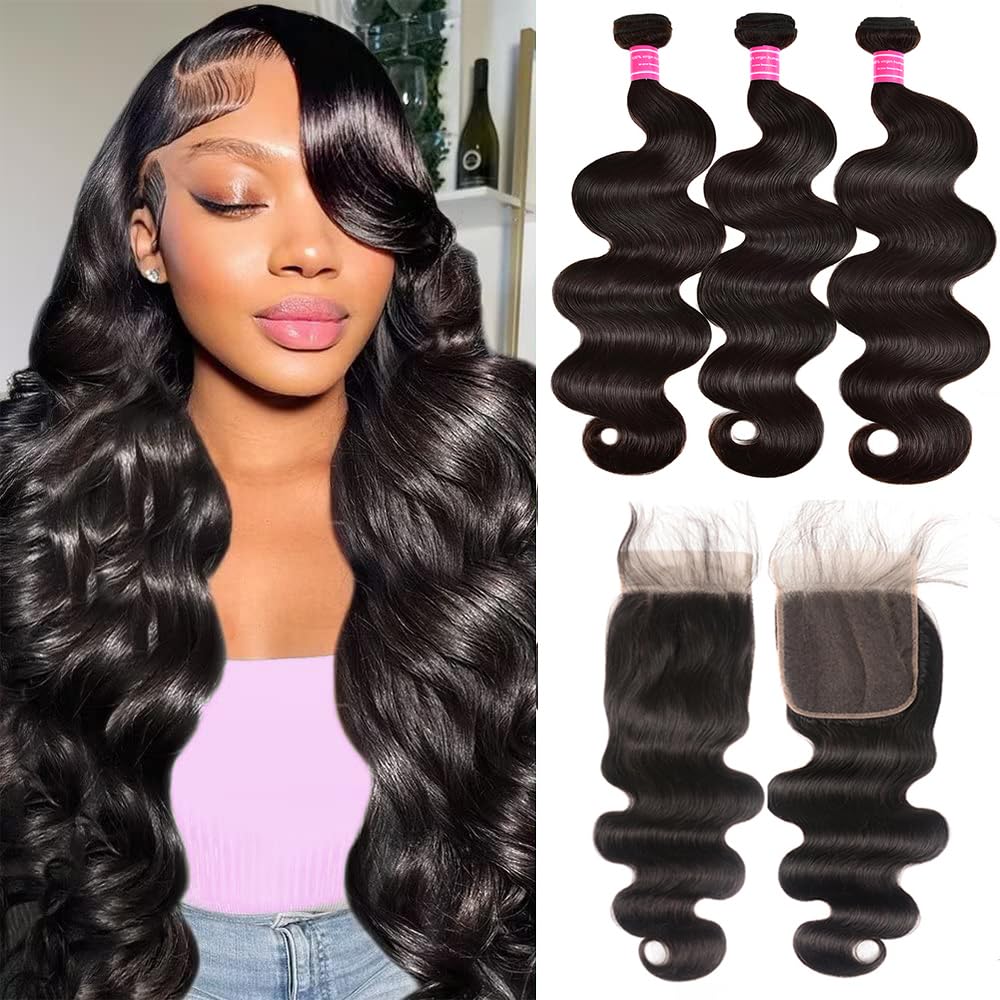 Adigrace body wave bundles with 16-18-20-14; tight weft for natural volume