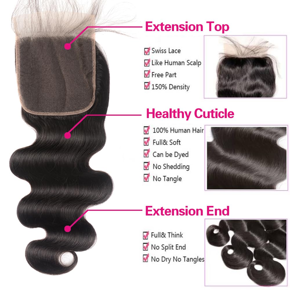 Adigrace body wave bundles offer full density and a soft, bouncy feel