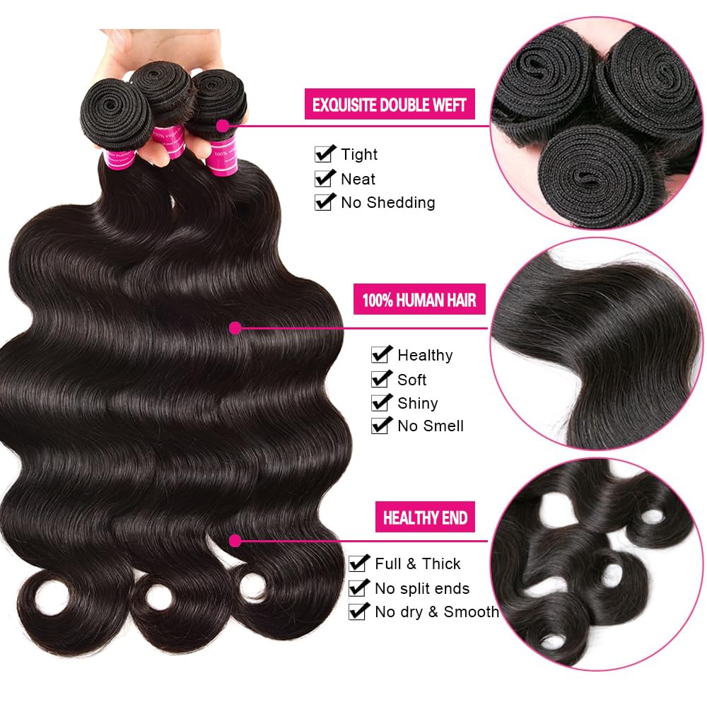 Adigrace Brazilian body wave hair closure 4x4 delivers seamless parting