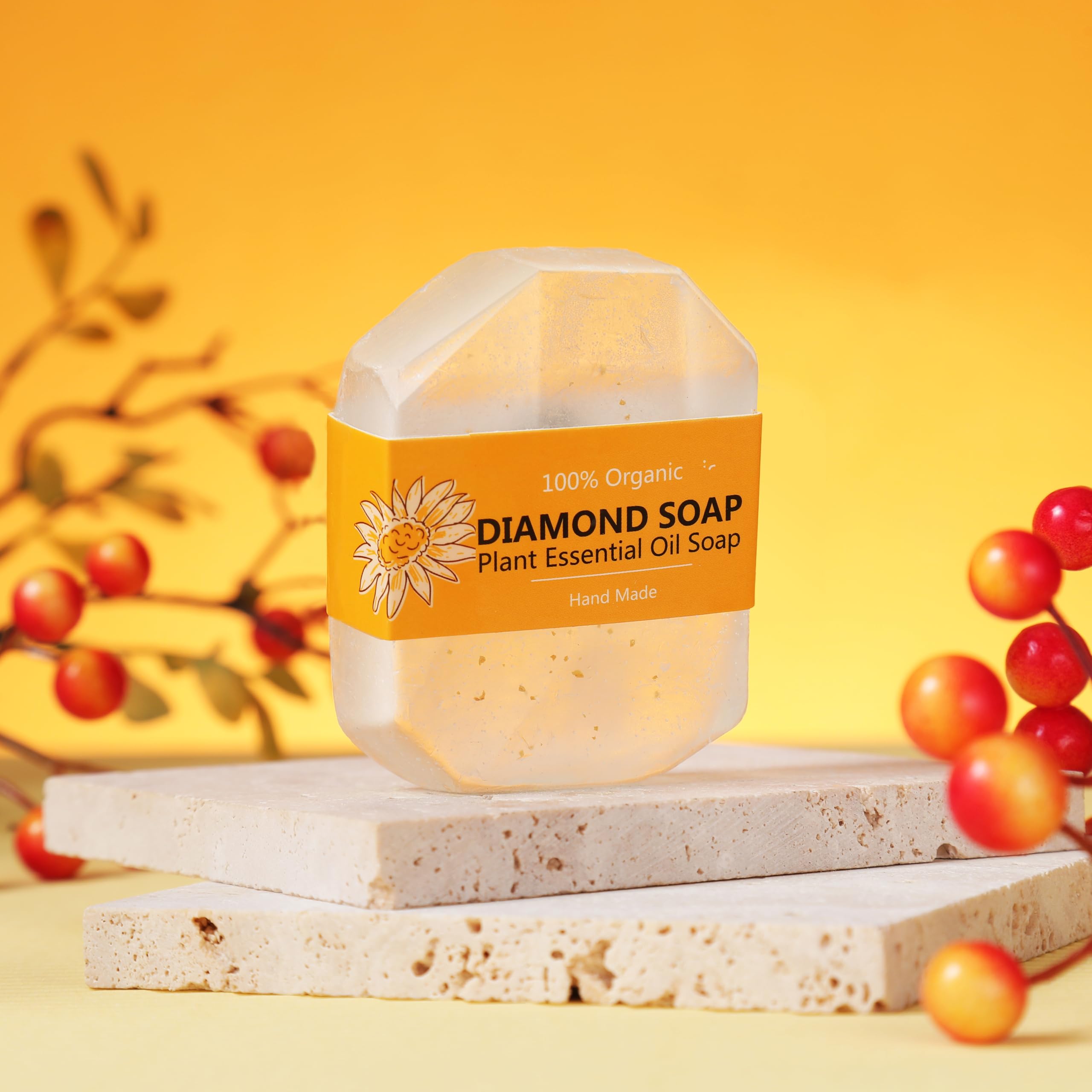 Adlonim Sunshine soy wax candle 30h glow for long-lasting serenity.