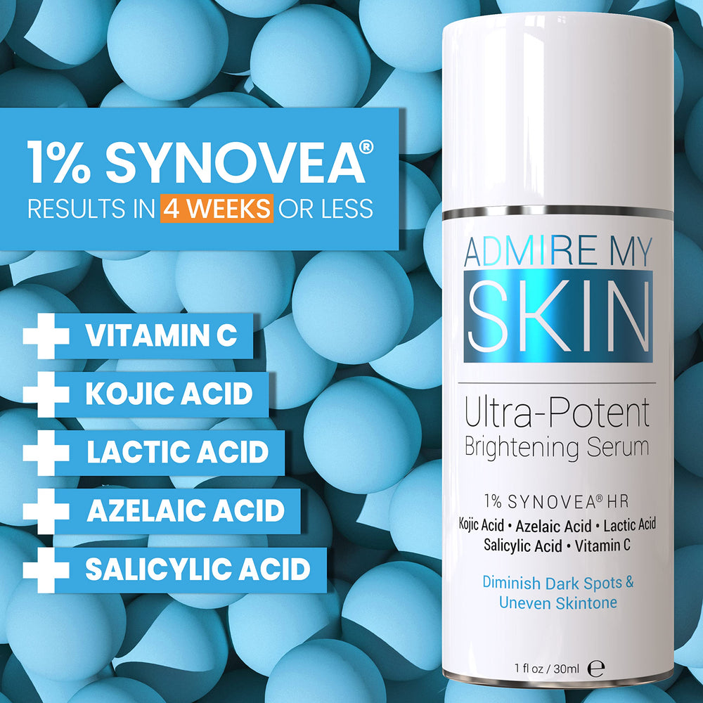 Admire My Skin dark spot serum dropper close-up showing smooth absorption.