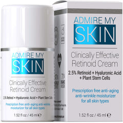 Admire My Skin Potent Retinoid Cream bottle ready for nightly anti-aging routine