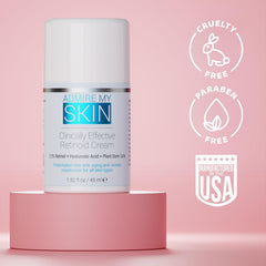 Admire My Skin Potent Retinoid Cream close-up showing rich texture for smoother skin