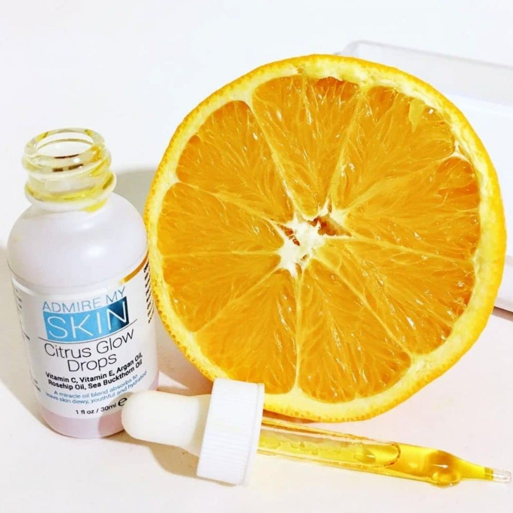 Admire My Skin Vitamin C Gua Sha Oil texture pour shows silky, fast-absorbing finish.