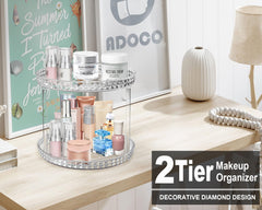 Adoco countertop perfume and brush organizer keeps items within reach