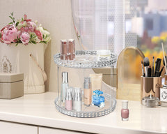 Adoco vanity storage tray stores cosmetics and brushes neatly