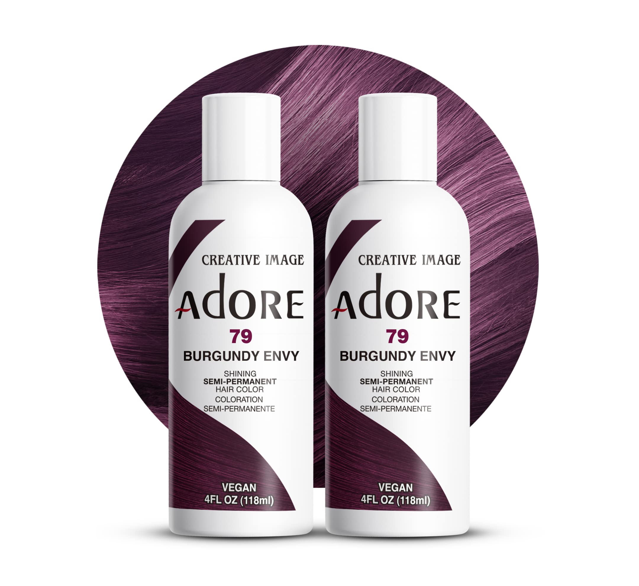 Adore pack of 2 bottles offers value and color versatility.