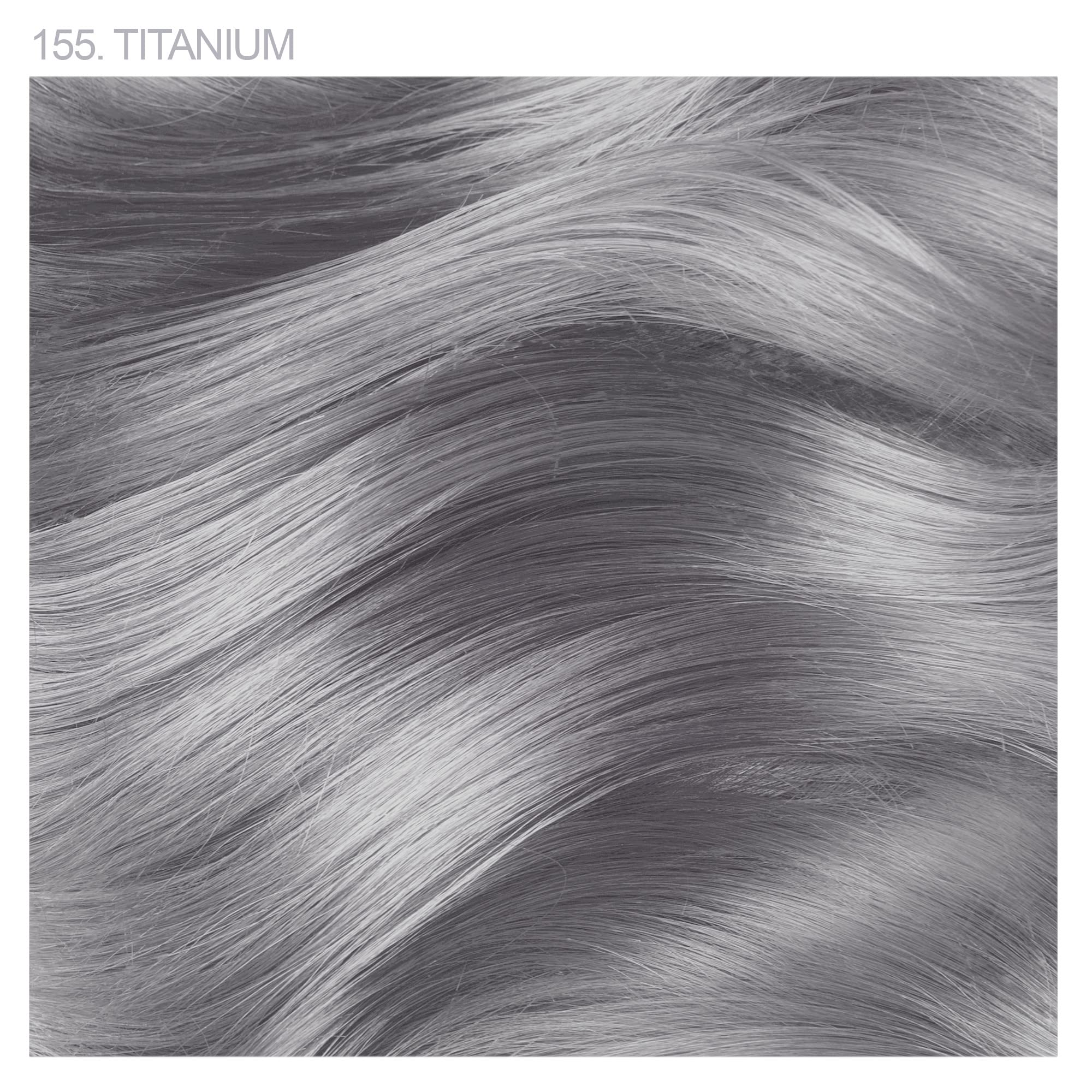 Adore titanium-gray hair color application scene showing smooth, even coverage.