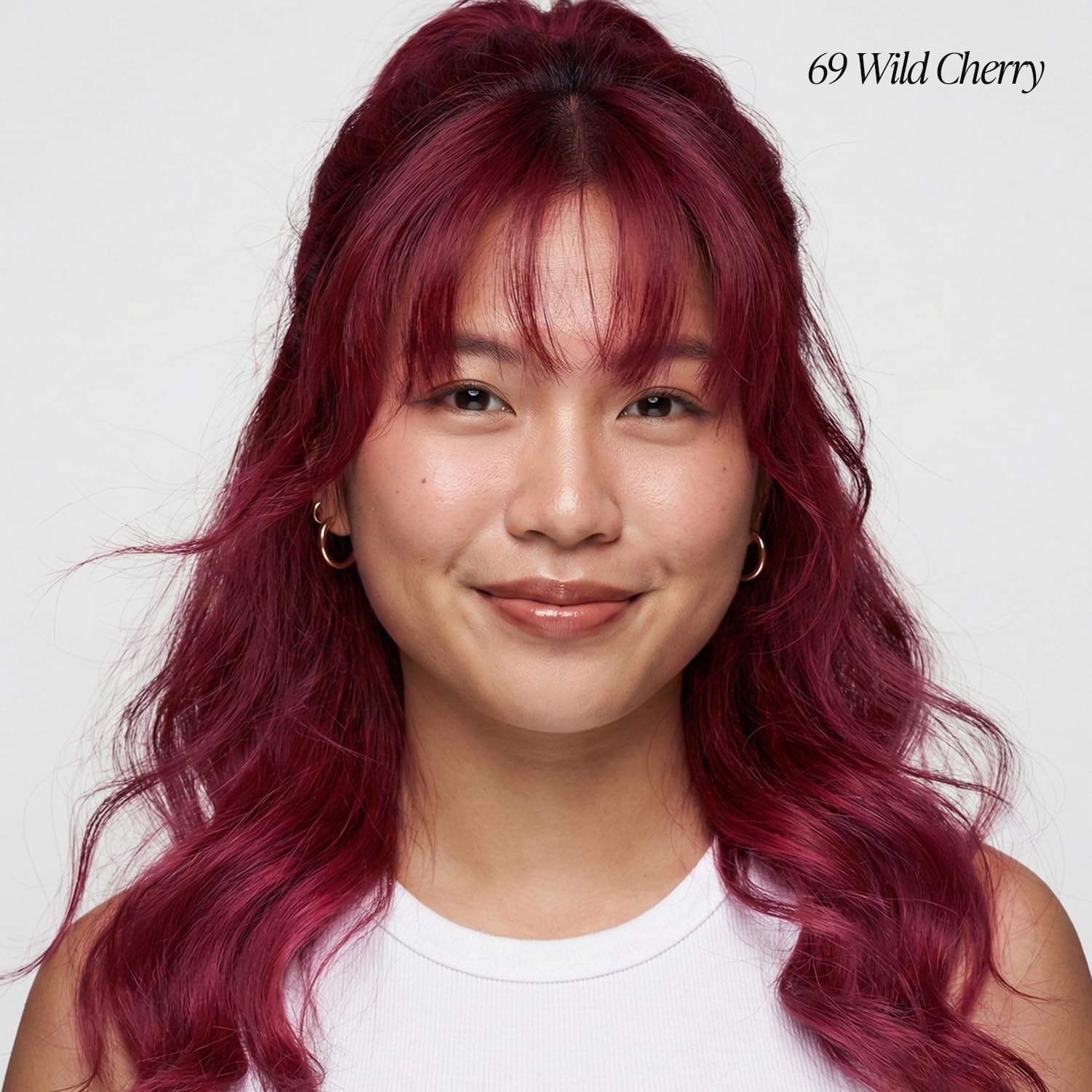Adore Wild Cherry color swatches show rich red tones for precise shade choice.