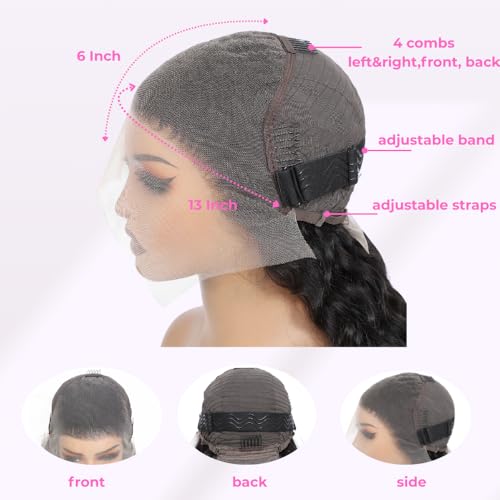 ADORHTUE 200 density water wave wig full-bodied look