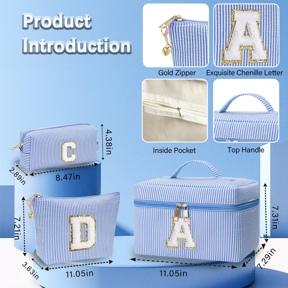 Adoryoung large monogram pouch offers ample storage for cosmetics