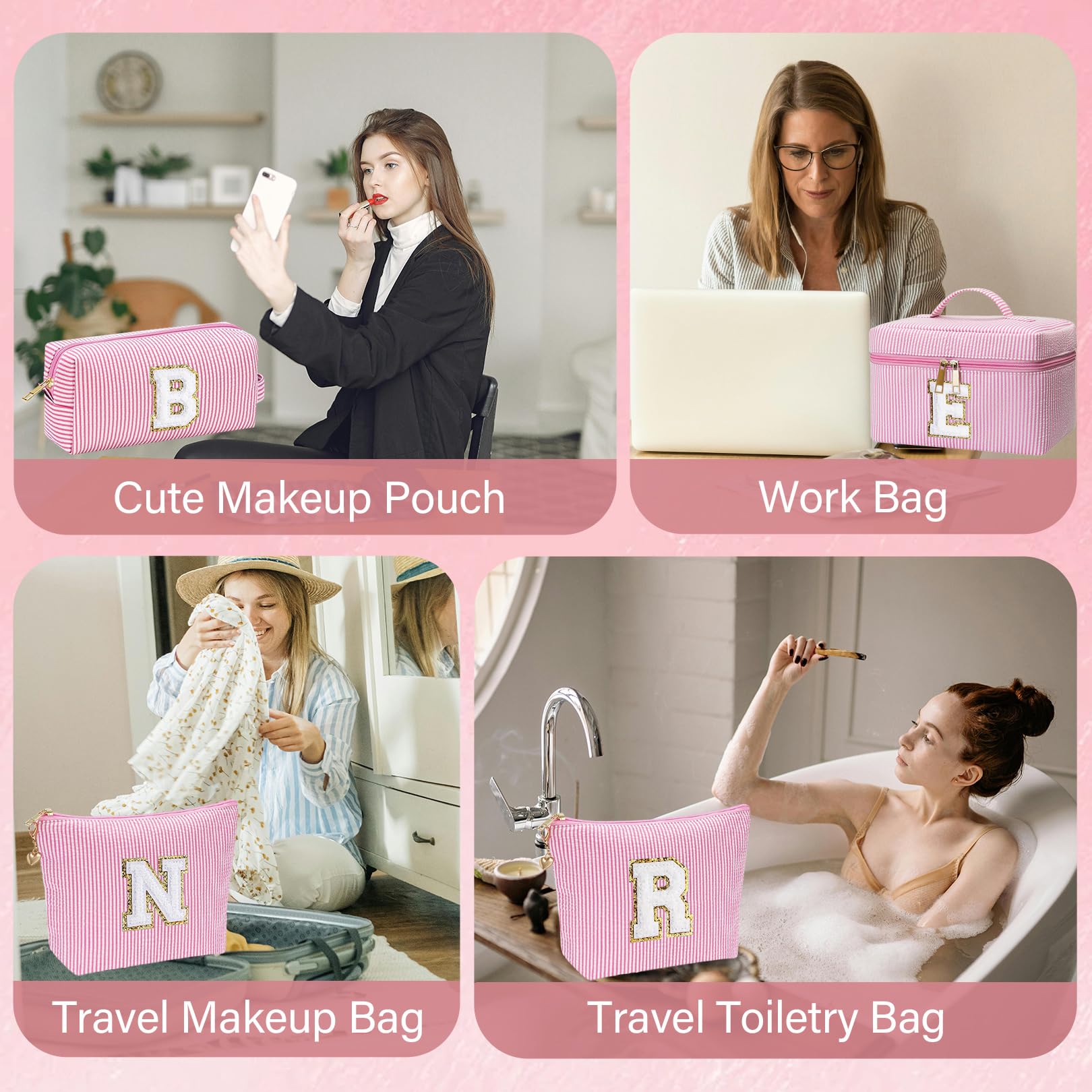Adoryoung monogram makeup bag small size ideal for compact essentials.