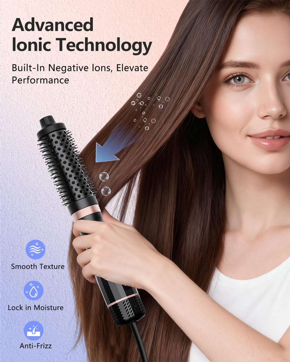 Aduarjo negative ions closeup reducing frizz and static