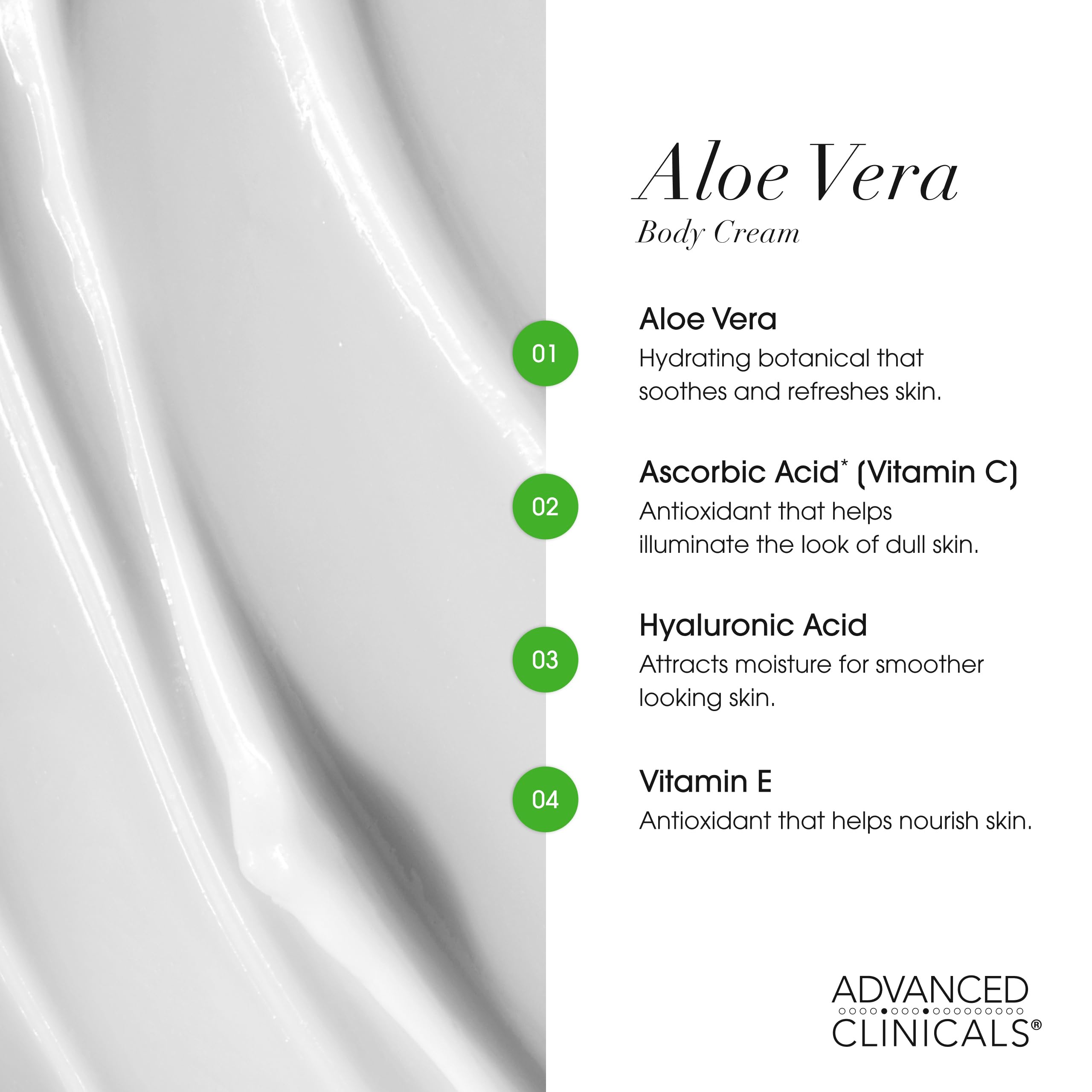 Advanced Clinicals Aloe Vera Lotion olive oil ingredient spotlight image suggests nourishing moisture