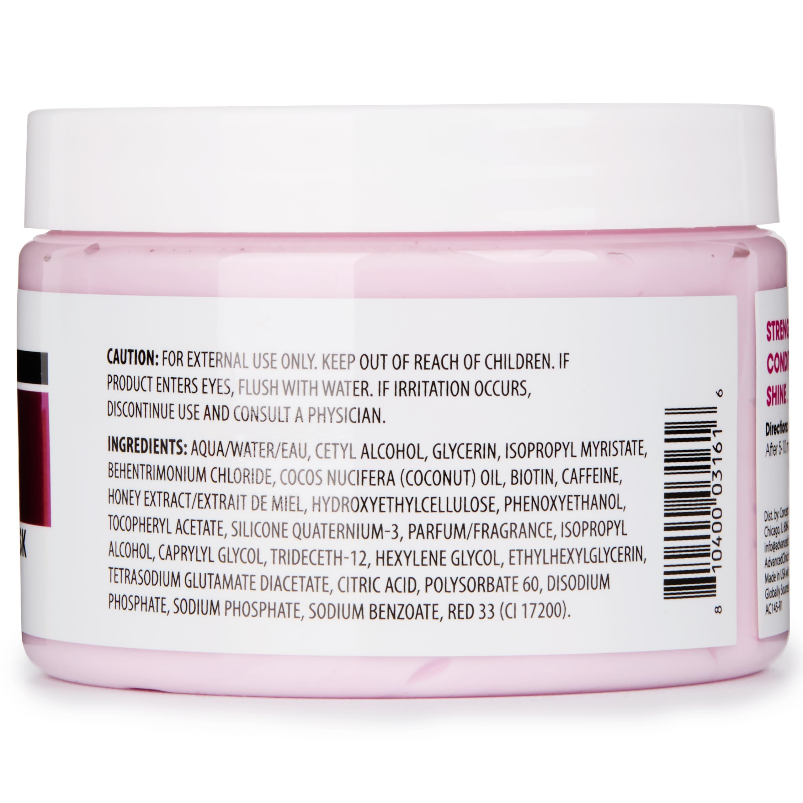 Advanced Clinicals Biotin Hair Mask before and after dry hair