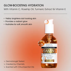 Advanced Clinicals Brightening Vitamin C Body Oil dispenser shows easy application