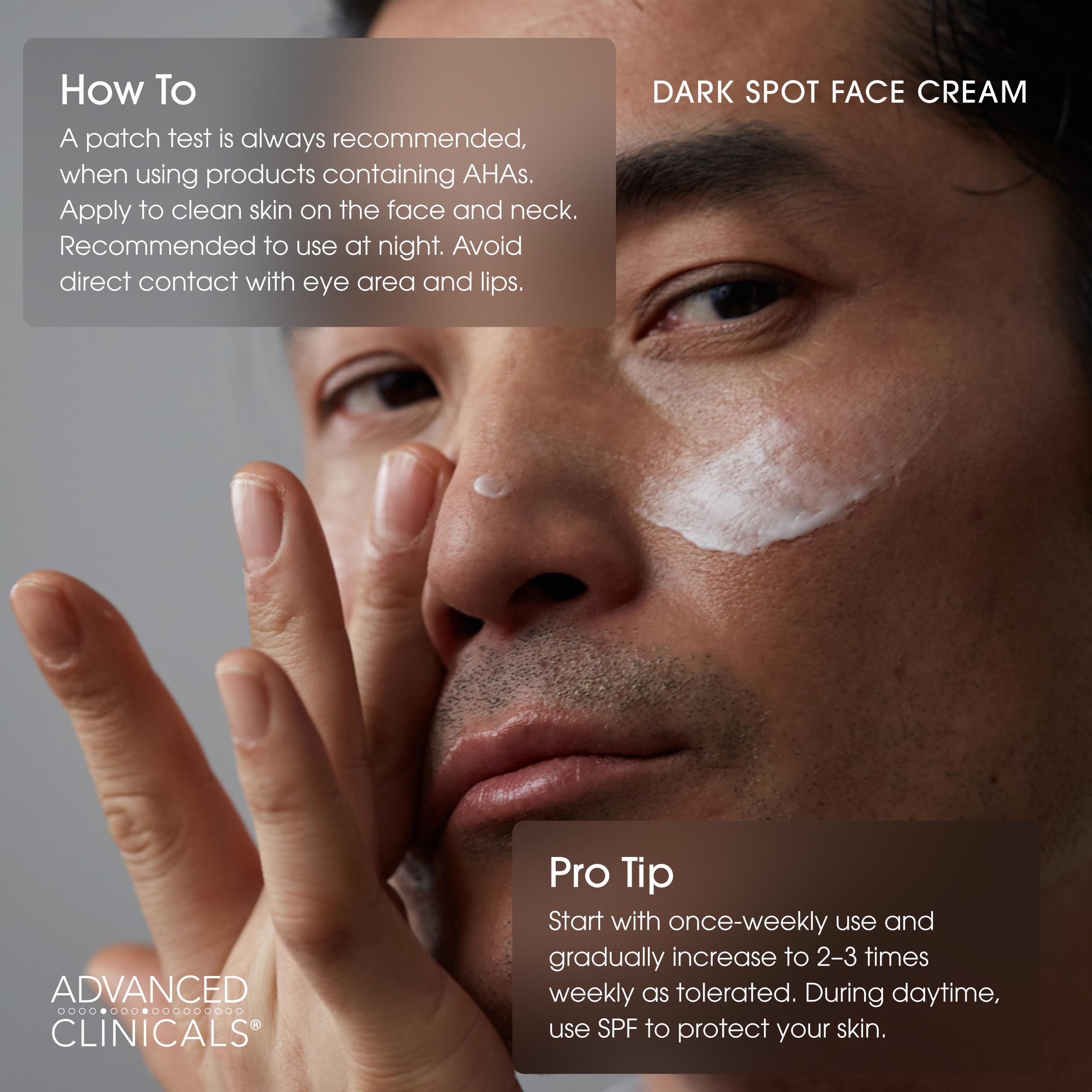 Advanced Clinicals Dark Spot Face Moisturizer caffeine boost image suggests energizing morning feel
