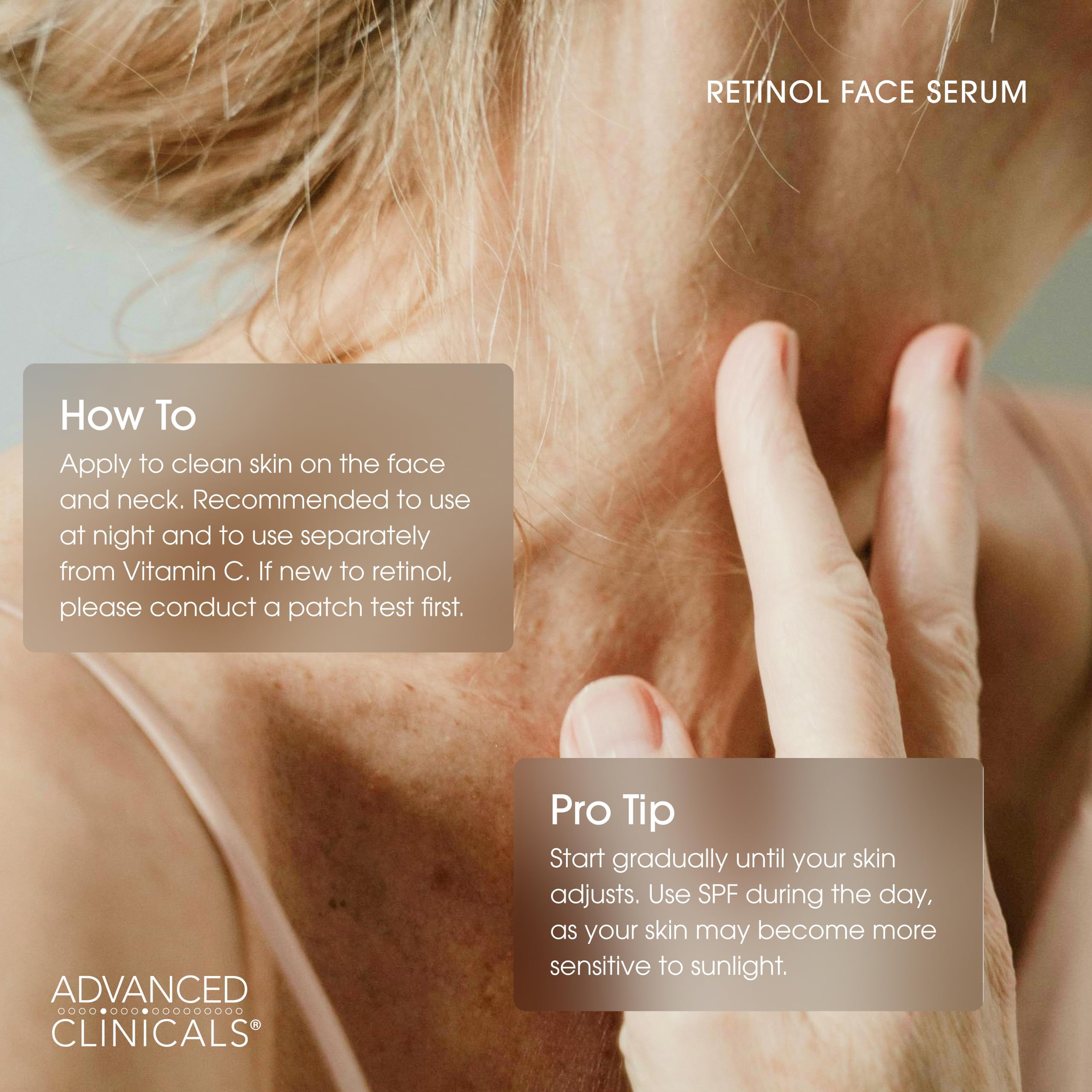 Advanced Clinicals Green Tea Vitamin E ingredients highlight soothing, tone-supporting blend.