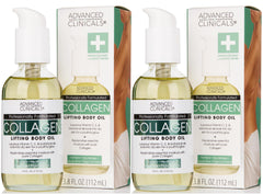 Advanced Clinicals Hydrating Collagen Oil bottle for daily hydration on dry skin