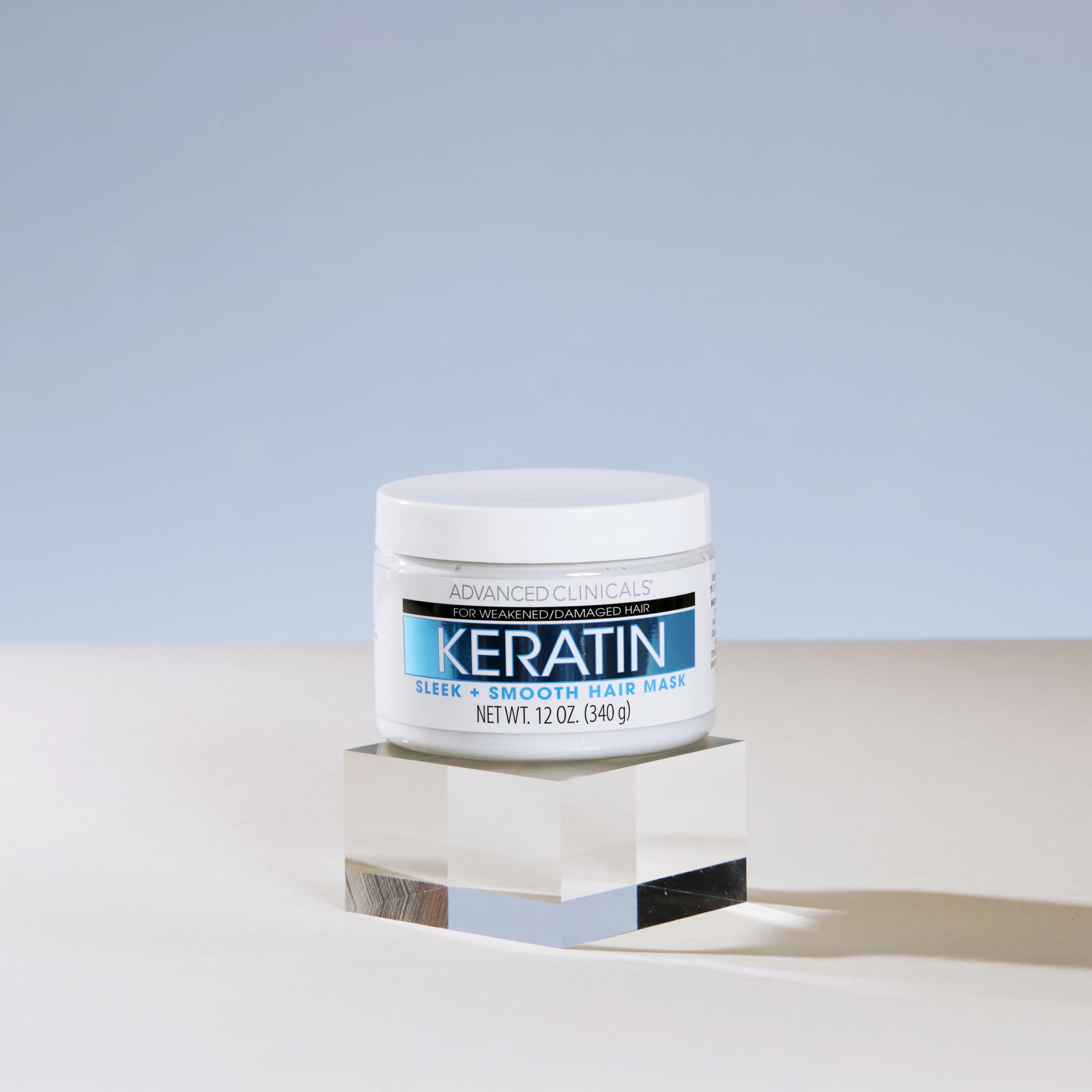 Advanced Clinicals Keratin Hair Mask color-treated hair after use shine