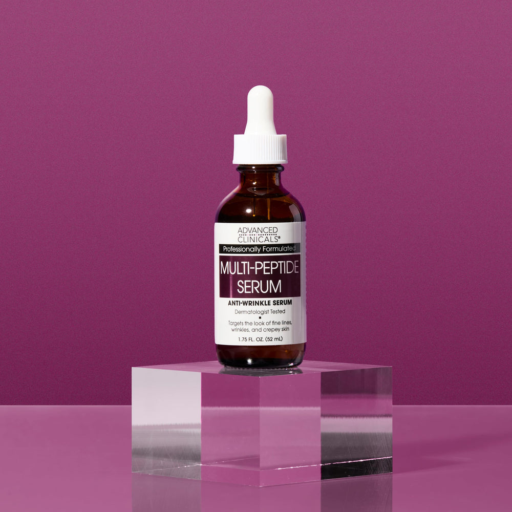 Advanced Clinicals Multi Peptides Serum vitamin E ingredient close-up