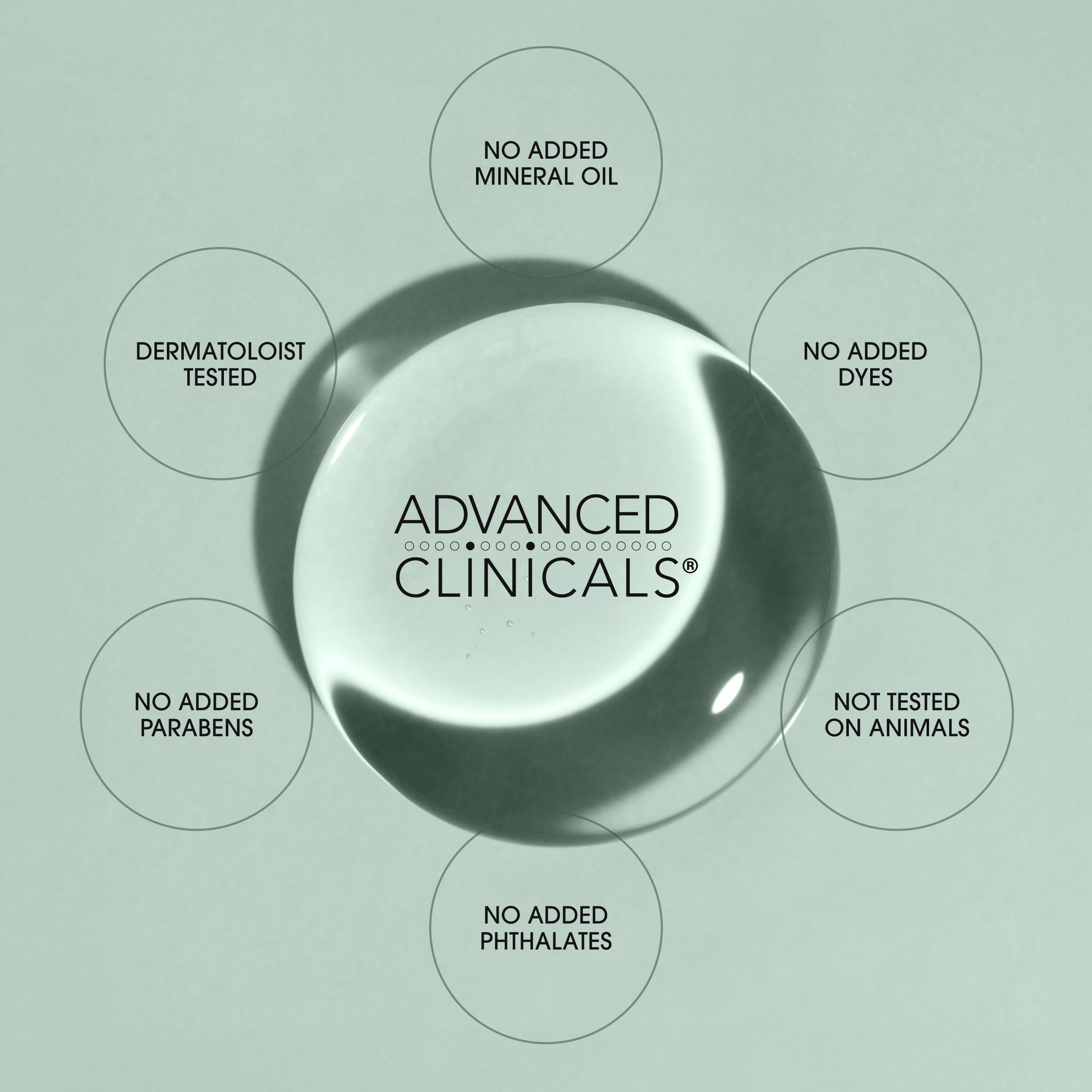 Advanced Clinicals quinoa seed vitamin C components shown for skin rejuvenation support.
