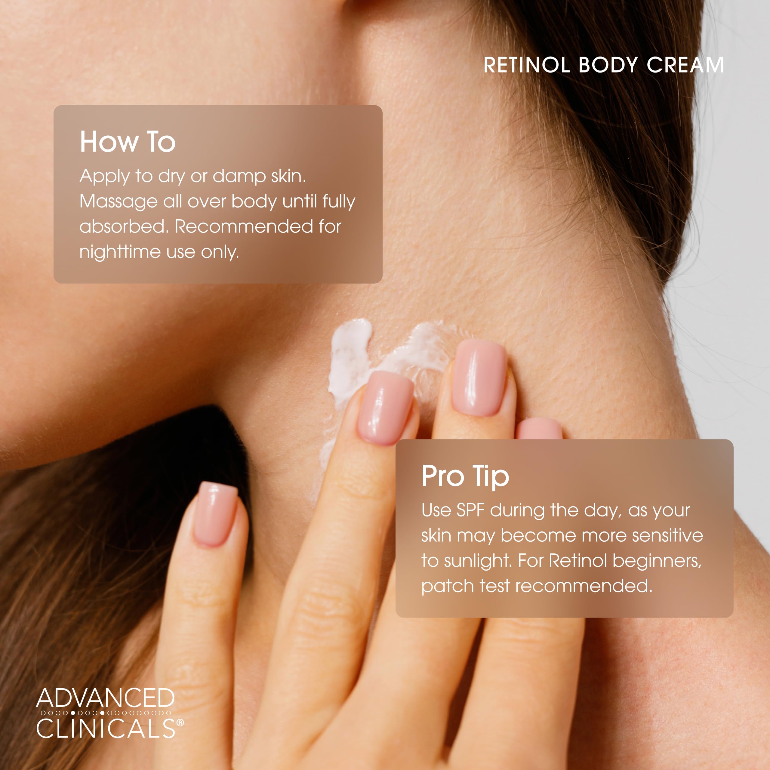 Advanced Clinicals Retinol Face Moisturizer bottle shows versatile all-over skin care option