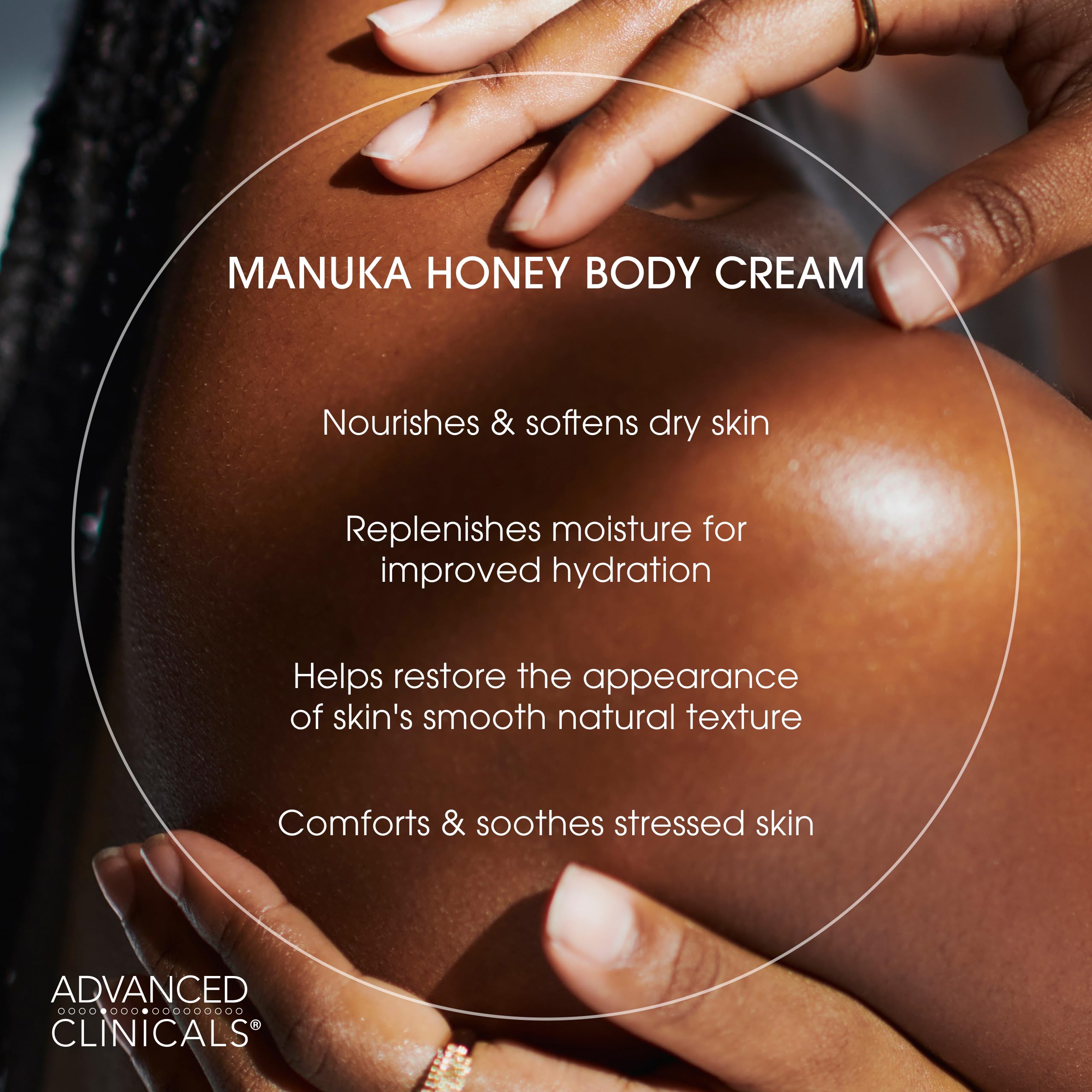 Advanced Clinicals application shot demonstrates simple daily skincare ritual