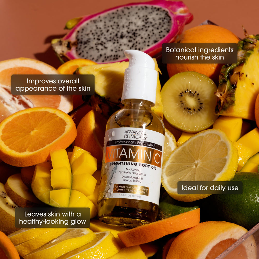 Advanced Clinicals Skin radiance close-up after application.