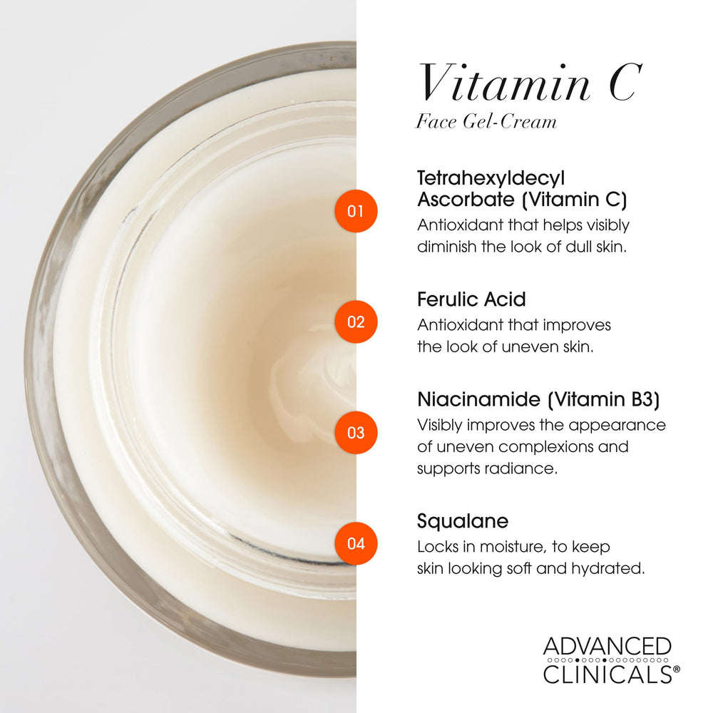 Advanced Clinicals skincare routine set—box highlights complete daily glow potential