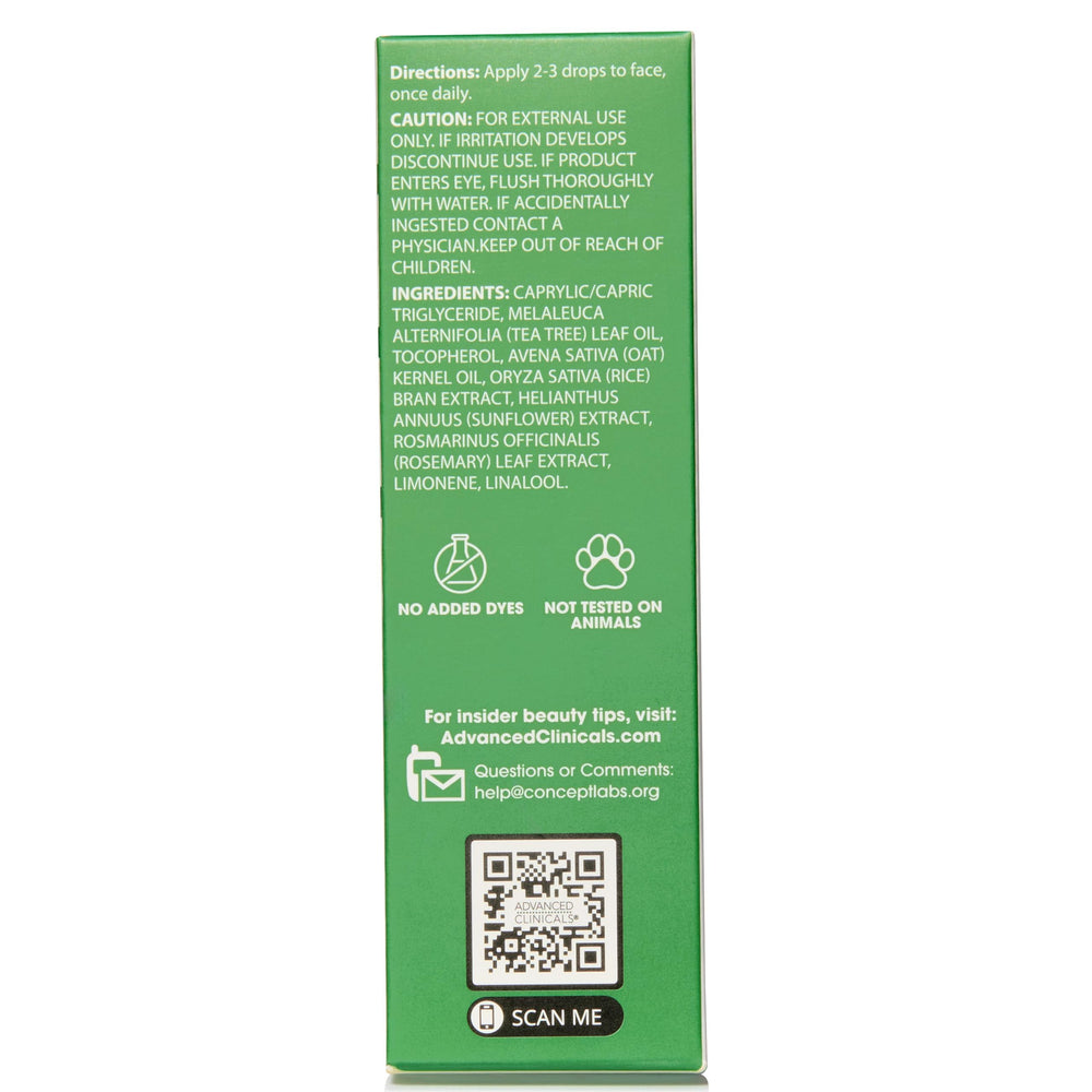 Advanced Clinicals Tea Tree Serum daily-use routine for smoother-looking skin