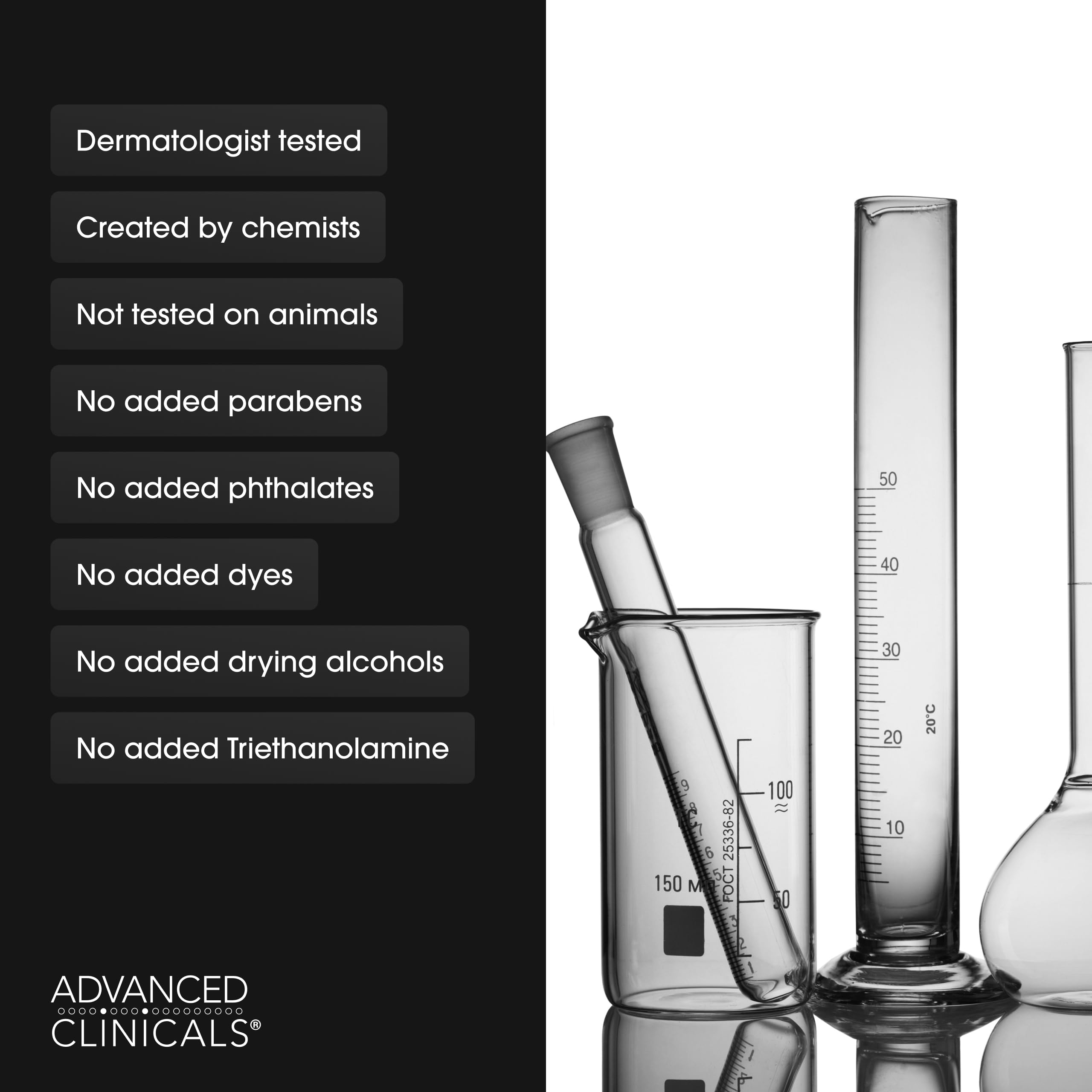 Advanced Clinicals Vitamin C Cream absorption close-up highlights fast hydration without greasiness.