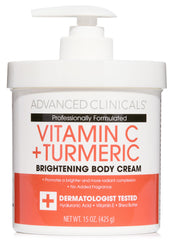 Advanced Clinicals Vitamin C Cream jar closeup demonstrates rich texture for brightening and hydrating skin.