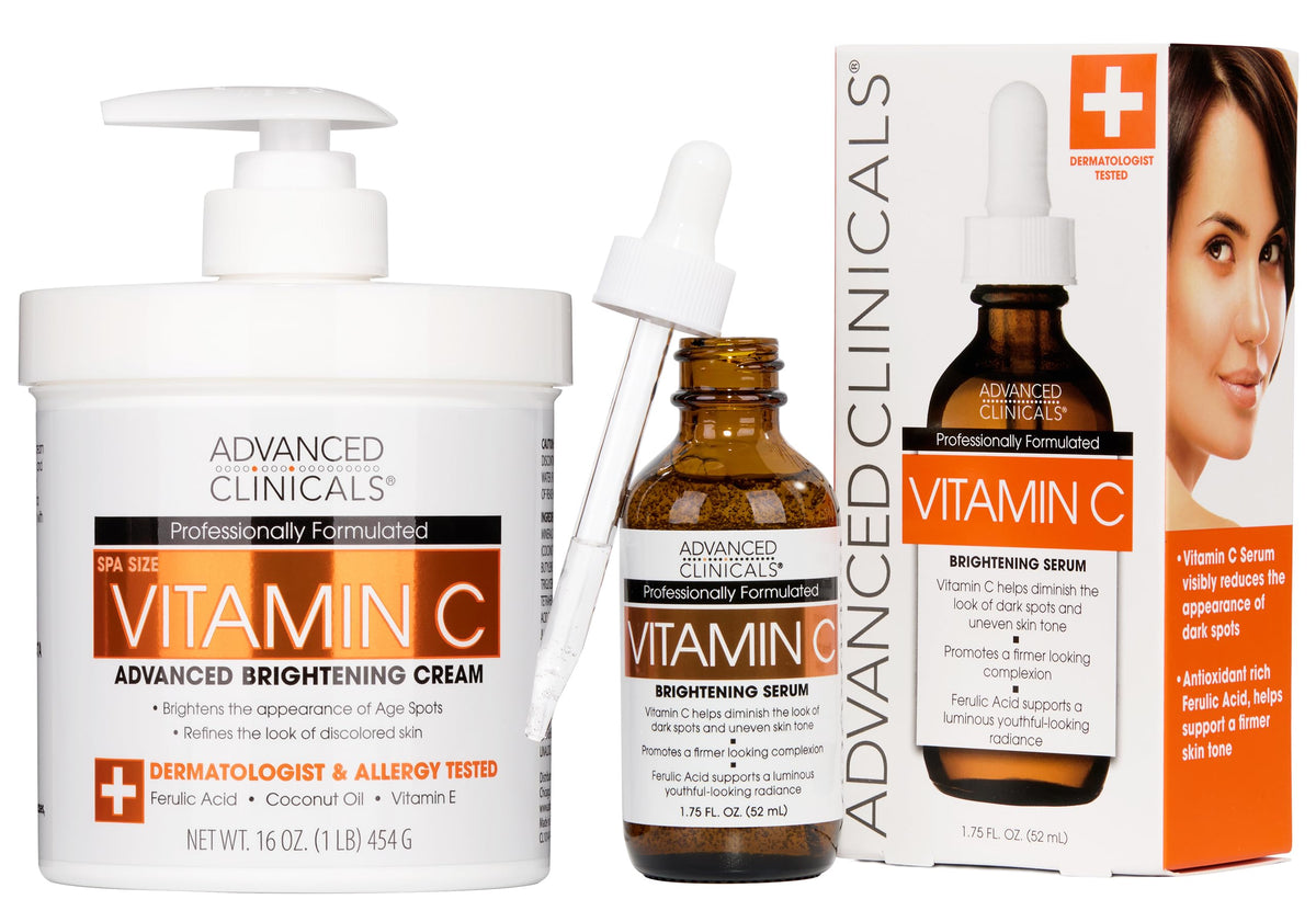 Advanced Clinicals Vitamin C Cream reveals radiant complexion and smoother skin
