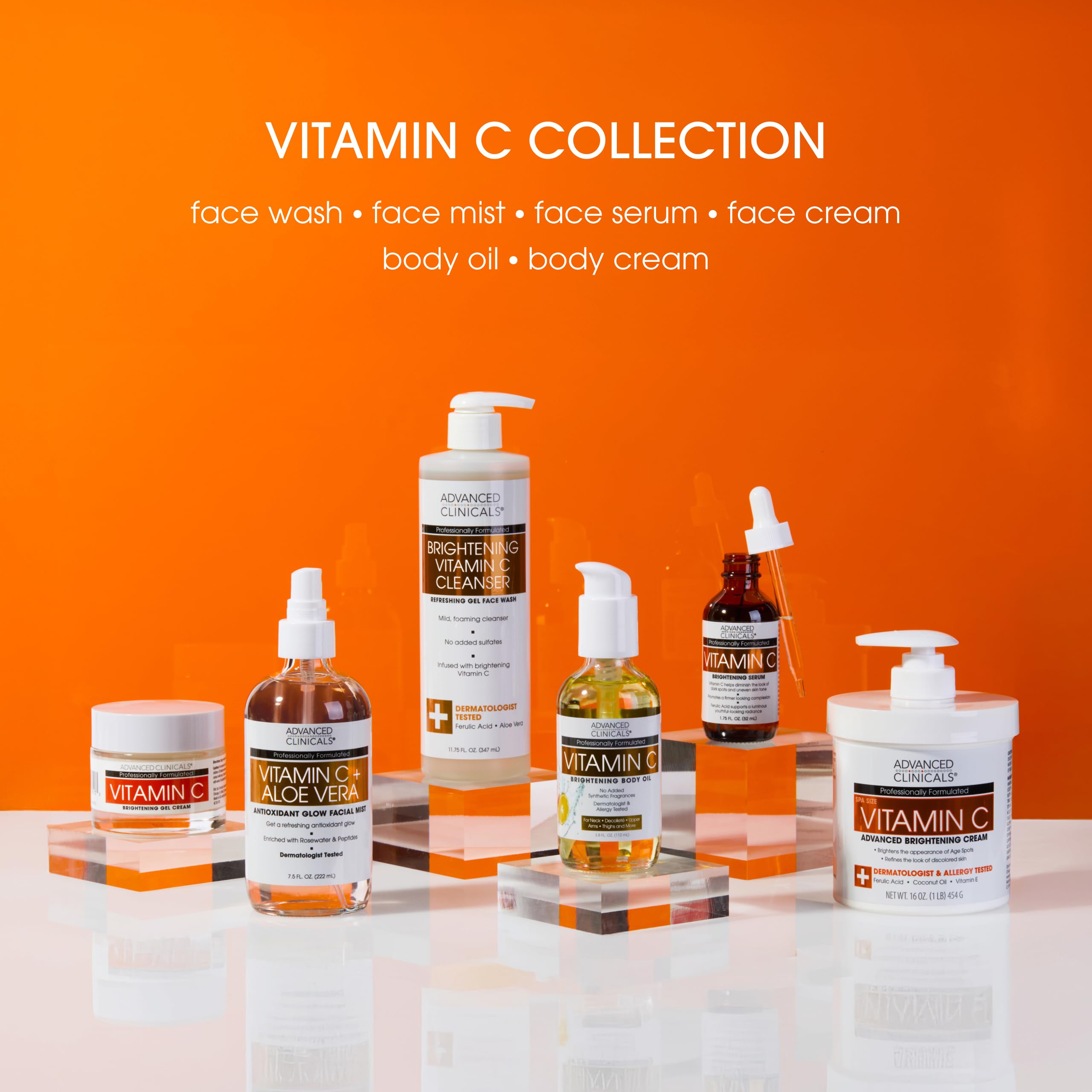 Tube packaging of Advanced Clinicals Vitamin C Cream highlights premium hydration
