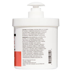 Advanced Clinicals Vitamin C Cream swatch with turmeric and shea butter, signaling nourishing formula.