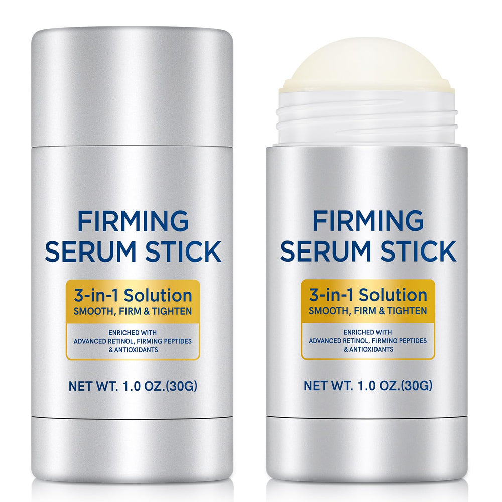 Advanced Retinol Firming Serum Stick on face targets tightening and smoother skin.