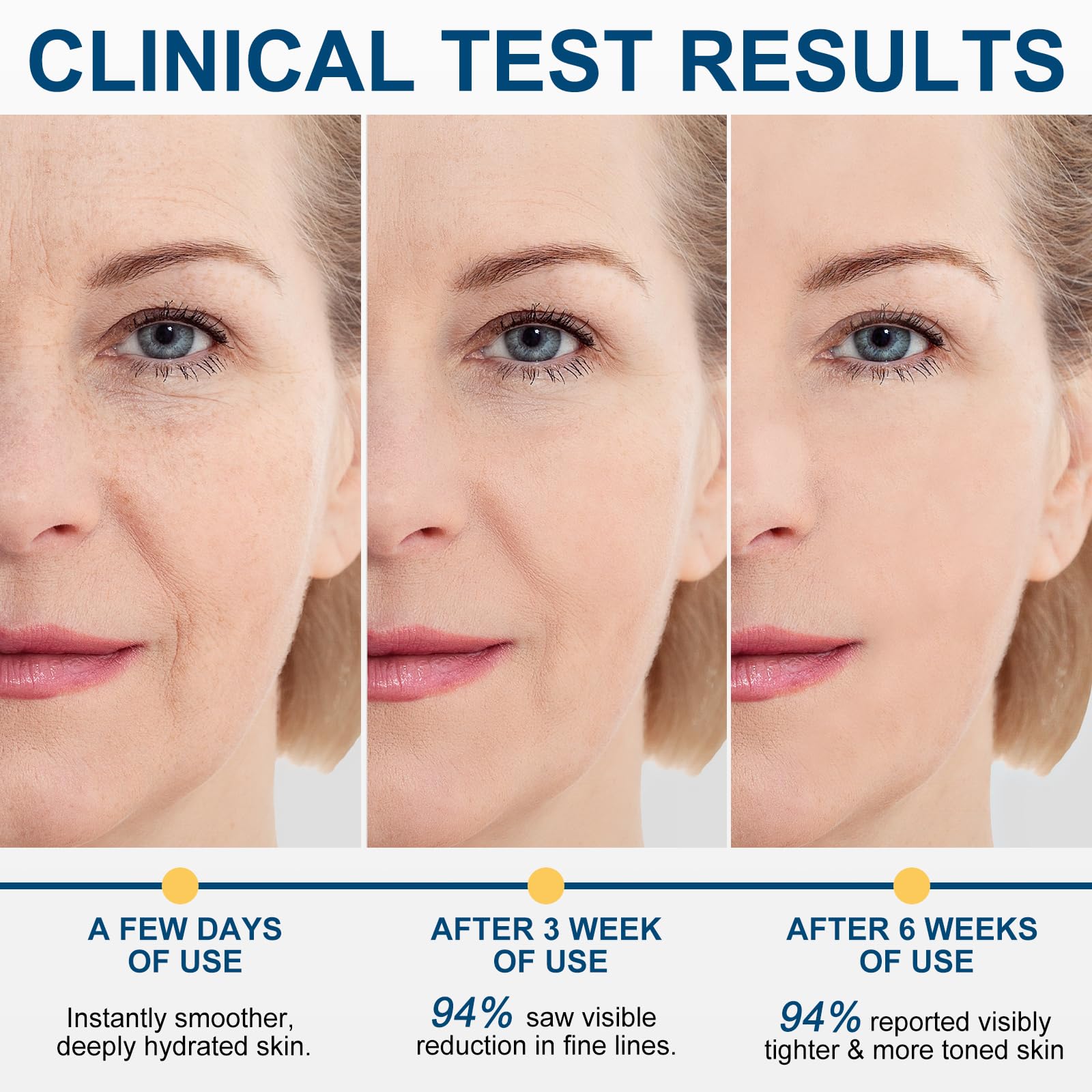 Advanced Retinol Firming Serum Stick applied to hands for a more youthful feel.