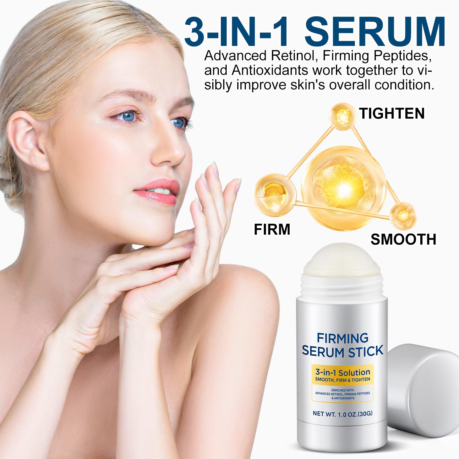 Advanced Retinol Firming Serum Stick ready for day or night routines.