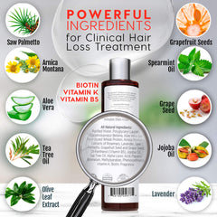 Advanced Trichology HairStem clinical-trial context indicating tested thinning-hair support.
